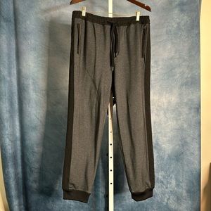 Express Men's Gray/Black Jogger Pants Size Large